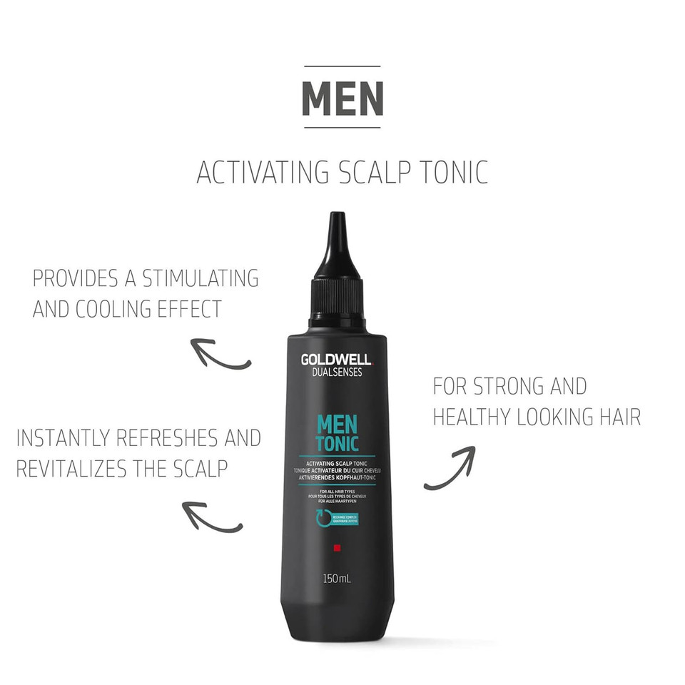 Goldwell Dualsenses Men Tonic Activating Scalp Tonic To Instantly Refresh & Revitalize, 150Ml