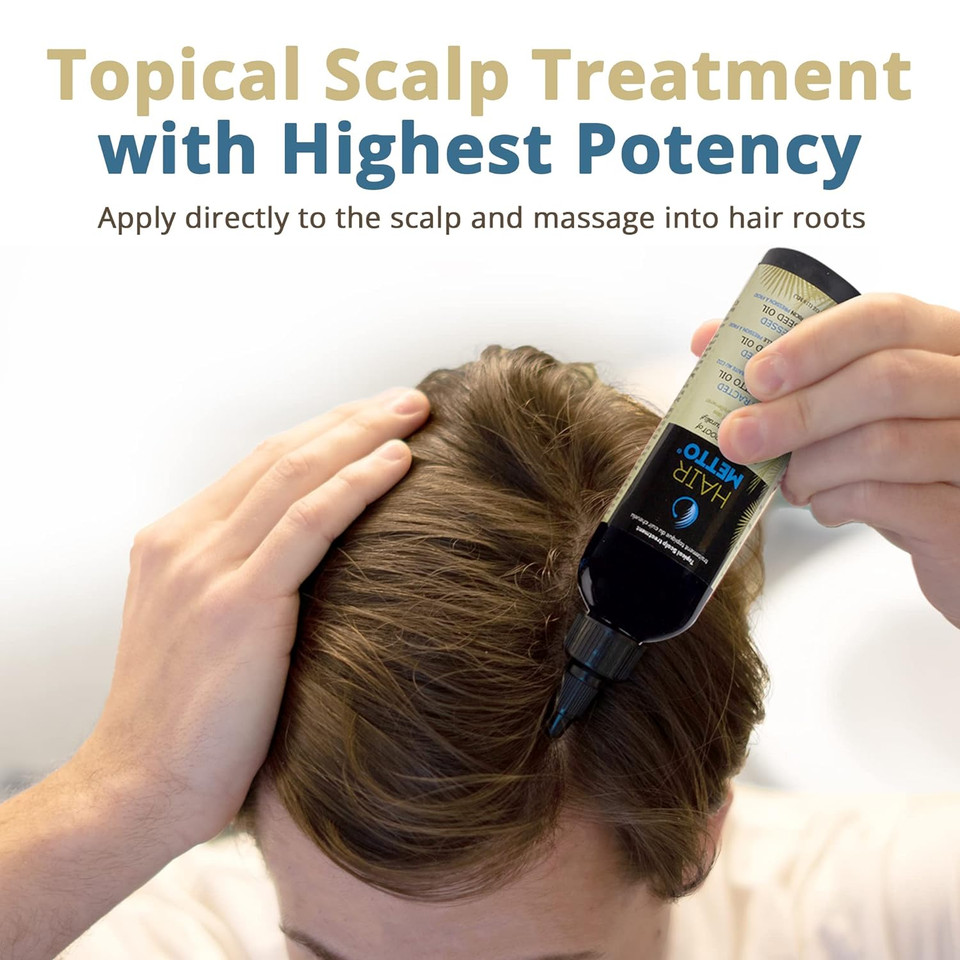 Hairmettoã¢Â® Topical Hair Oil, Hair Loss Product, Formulated With Saw Palmetto Oil And Pumpkin Seed Oil For Hair Growth, Soothes Dry Scalp, Strengthens Roots, Lavender Scent, 118 Ml Bottle