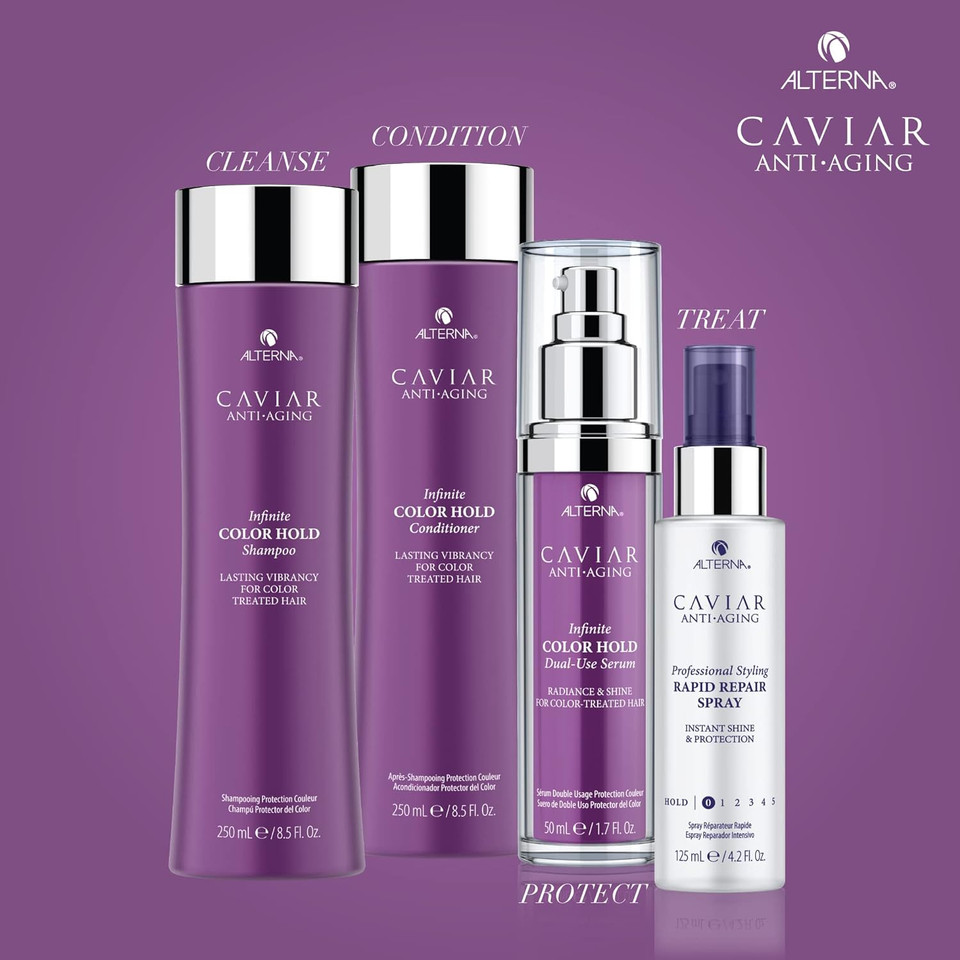Alterna Caviar Anti-Aging Infinite Color Hold Dual-Use Serum | Leave-In Treatment, Color Preserving Mask | Sulfate Free, 1.7 Fl. Oz