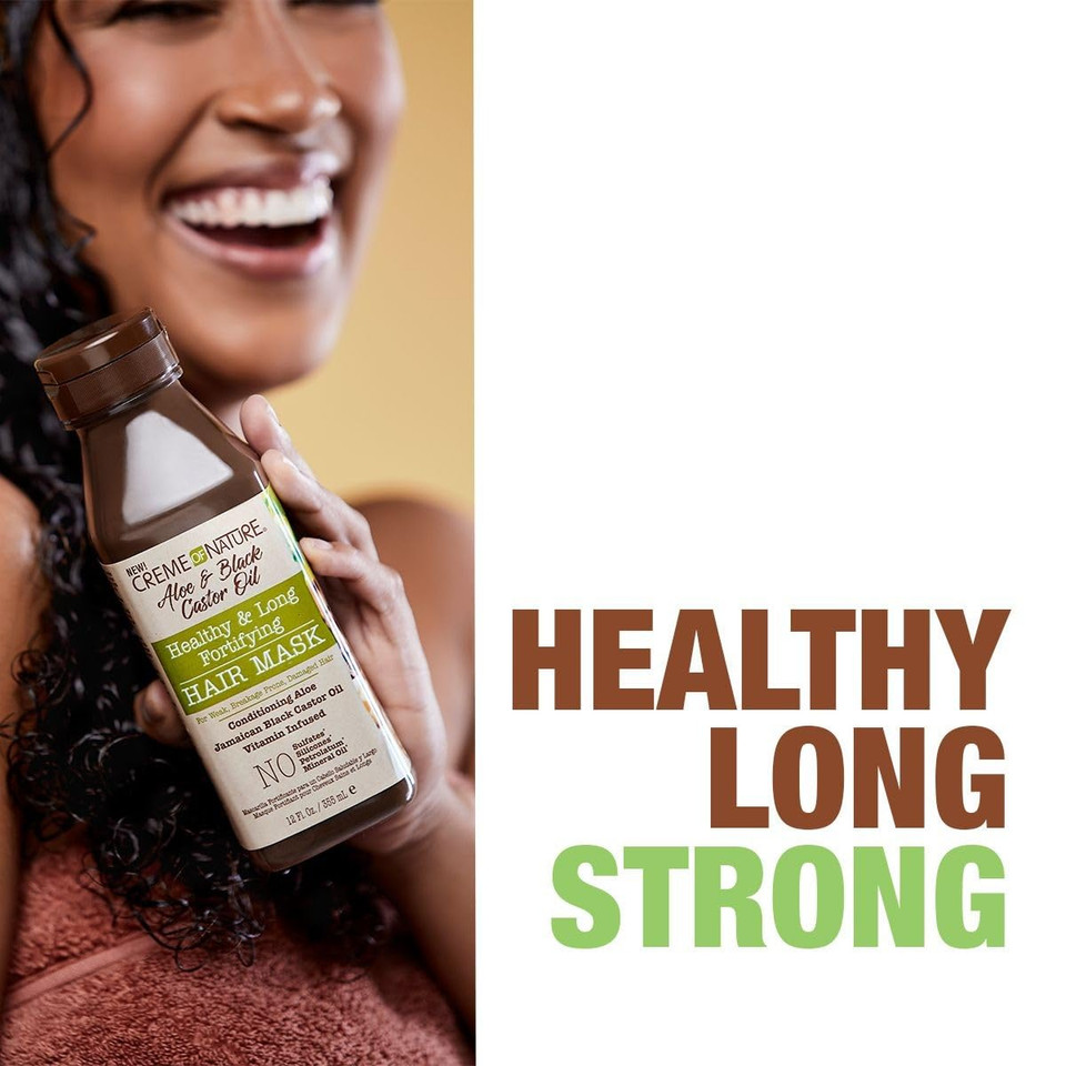 Creme Of Nature Aloe & Black Castor Oil Aloe & Black Castor Oil Mask, 11.5 Ounce