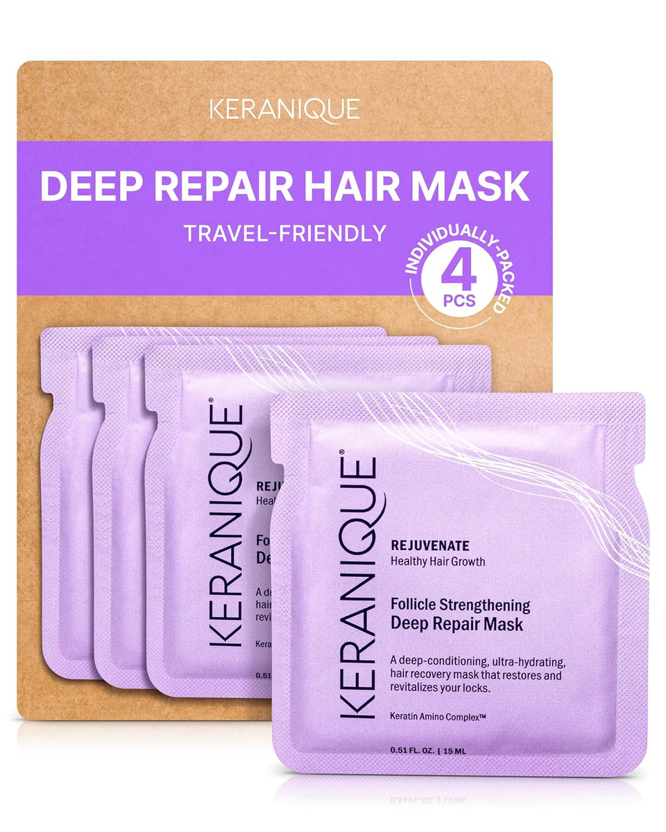 Keranique Hair Mask: Deep Repair & Hydration For Dry, Damaged Hair - Keratin Protein Boost For Fine Strands - Intense Moisturizer For Women