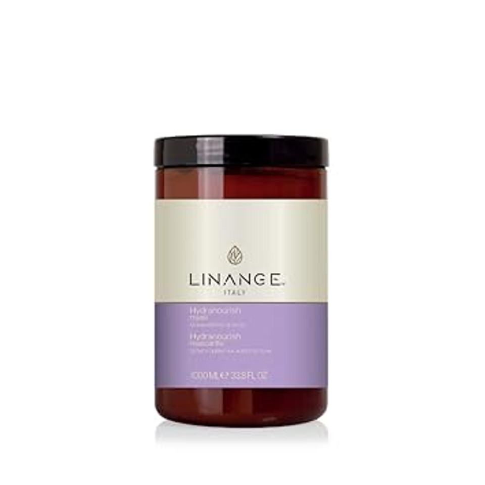 Linange Hydranourish Mask - Hydrating & Nourishing Milk, Keratin, And Olive Oil Hair Mask, 1000Ml / 33.8 Oz