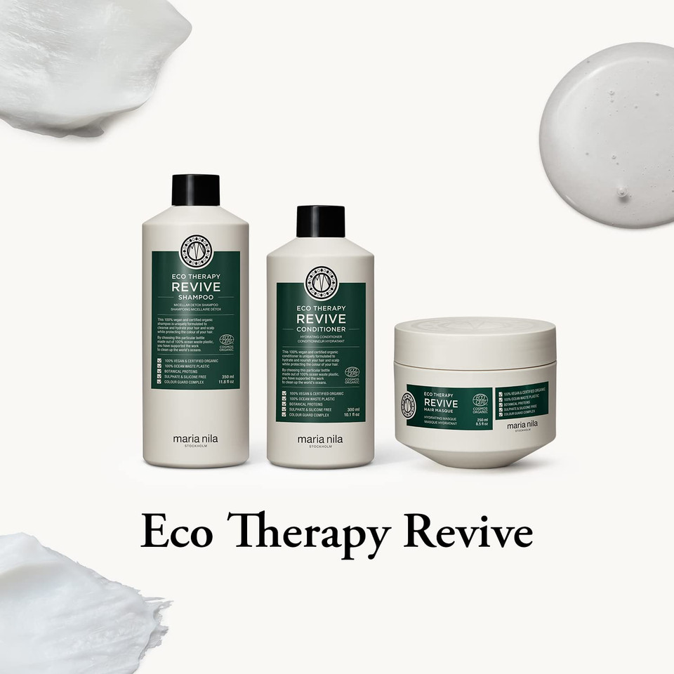 Maria Nila Eco Therapy Revive, Deep Cleansing, Micellar Molecules Extracts Oil And Grease, 100% Vegan & Sulfate/Paraben Free