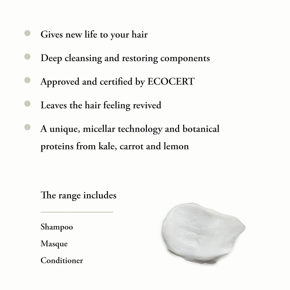 Maria Nila Eco Therapy Revive, Deep Cleansing, Micellar Molecules Extracts Oil And Grease, 100% Vegan & Sulfate/Paraben Free