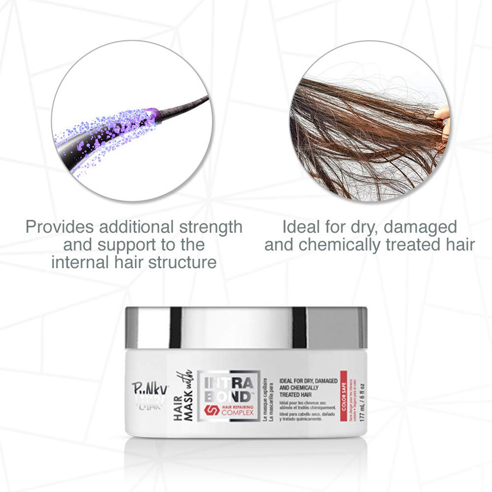 Punky Hair Treatment Mask With Intrabond Hair Repairing Complex, Initiates Hair Repair, Strengthens, Moisturizes And Conditions Hair - Ideal For Dry, Damaged, Chemically Treated Hair, 6 Oz