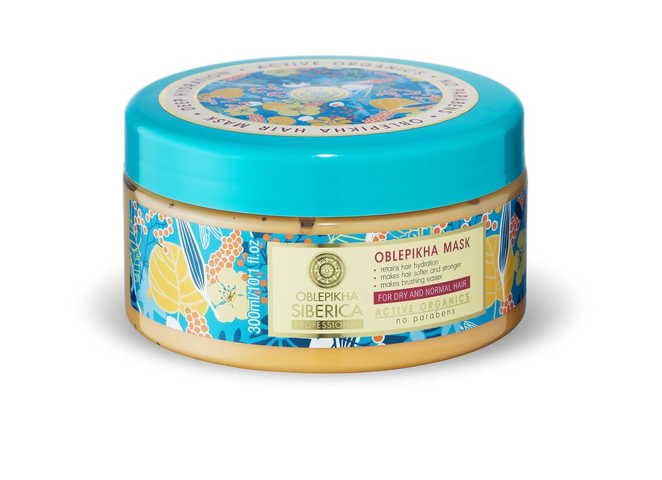 Sea Buckthorn Hair Mask For Dry And Normal Hair, 300 Ml (Natura Siberica)