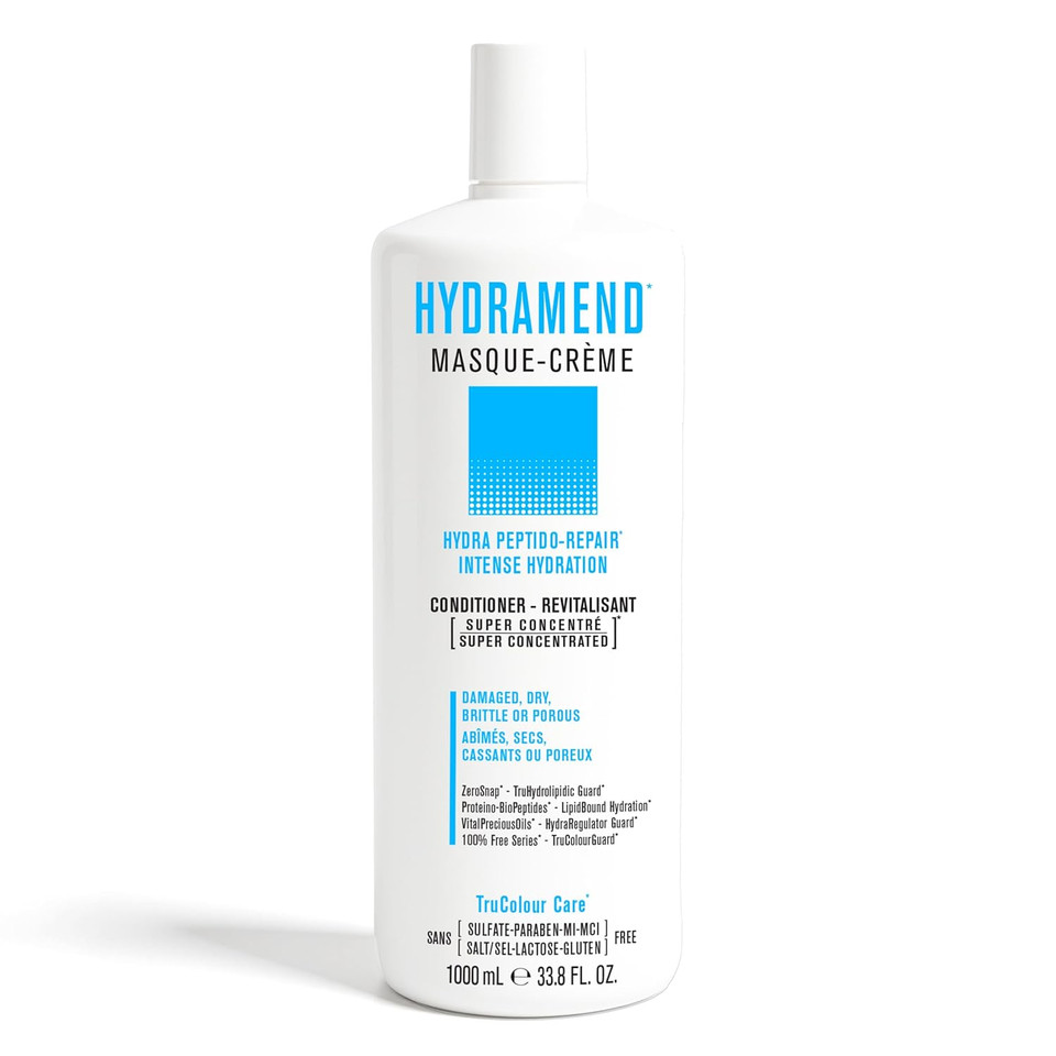 Snobgirls Hydramend Hydrating Conditioner For Intense Hydration & Repair, Hydrates & Mends All Hair Types, Dry, Damaged, Dull, Brittle Or Porous. Argan Oil, Marula Oil & Ceramides. Salon Hair Care