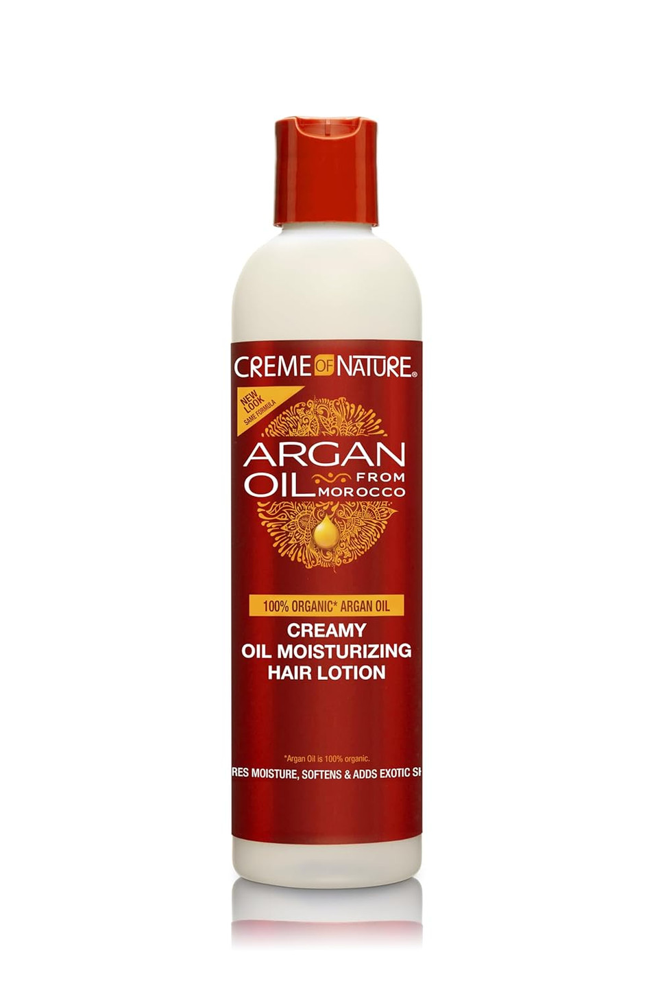 Creme Of Nature, Argan Oil Hair Lotion, Creamy Oil Mousturizer To Help Restore Moisture And Add Shine, 8.45 Fl Oz