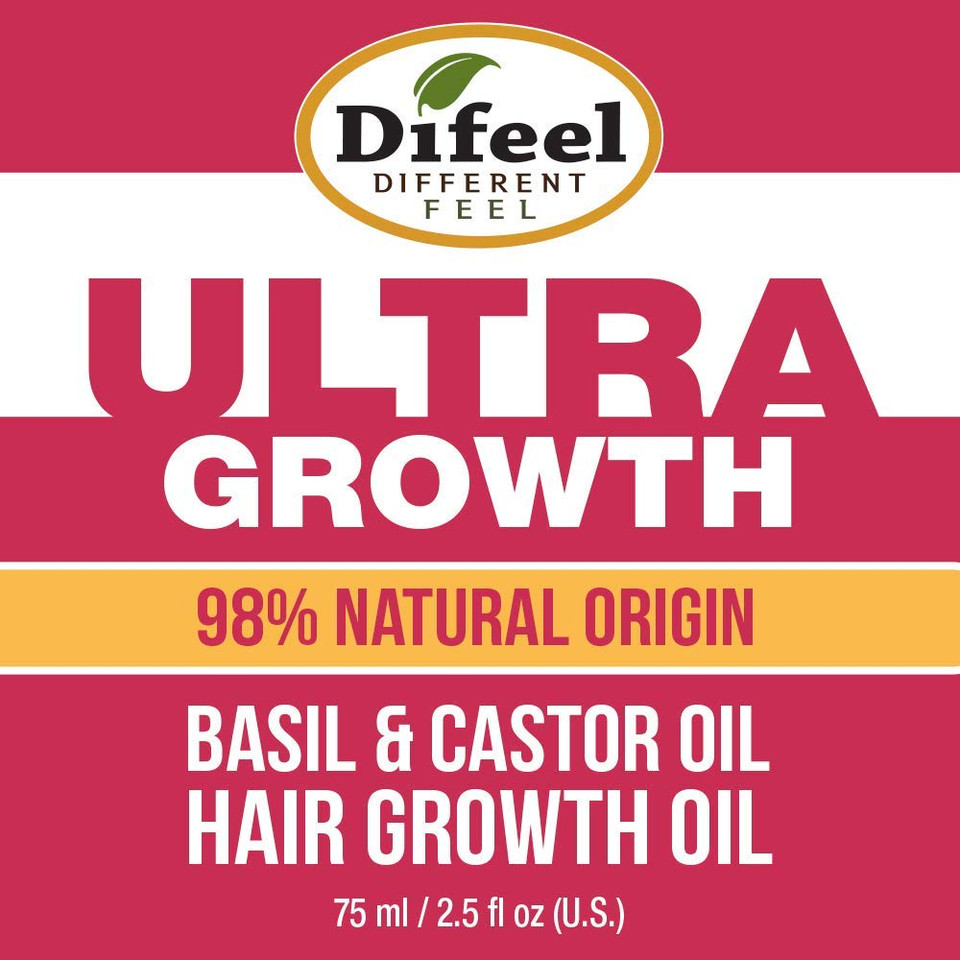 Difeel Ultra Hair Growth Oil Infused With Basil And Castor Oil 2.5 Ounce2.5 Fl Oz (Pack Of 1)