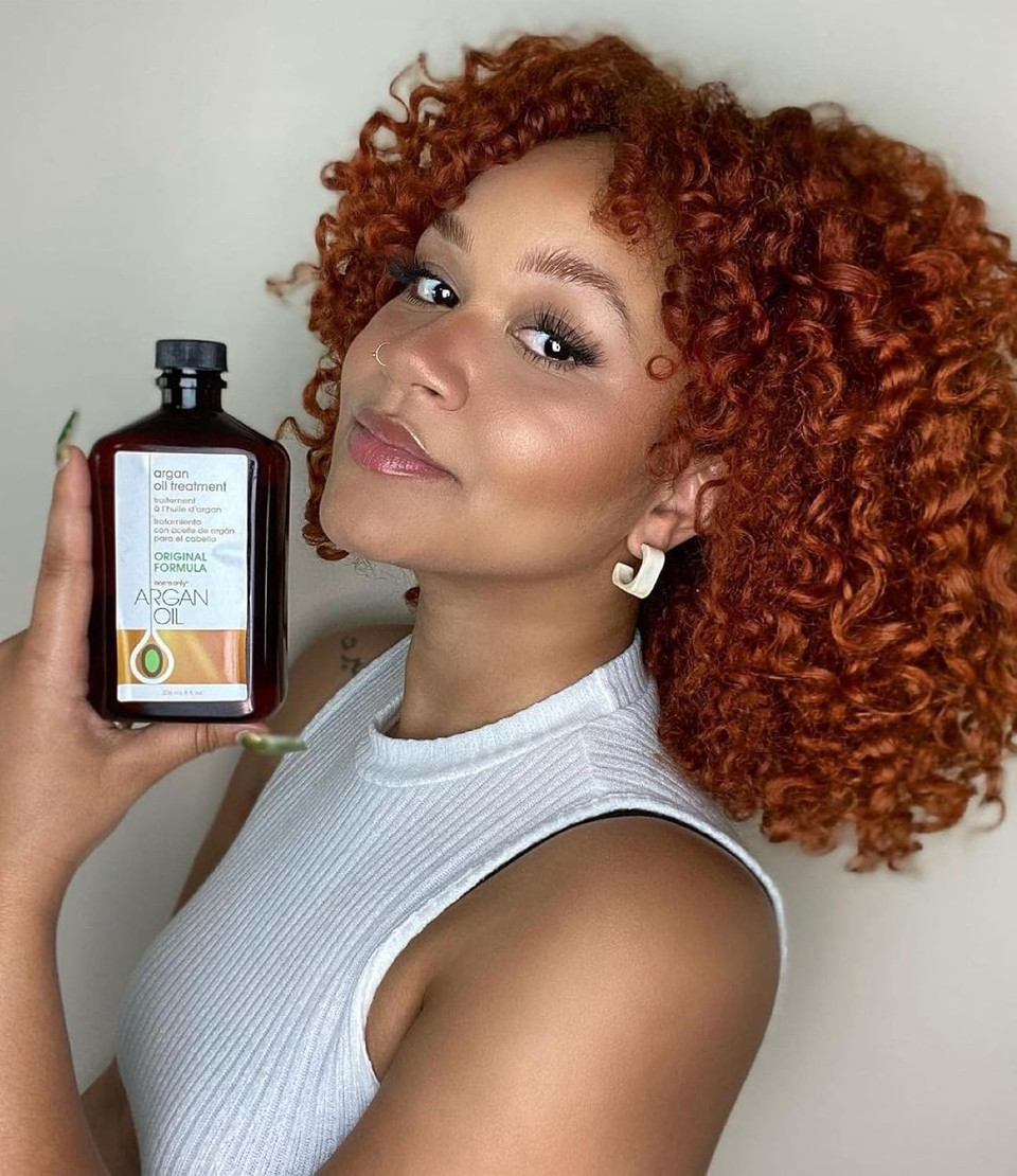 One 'N Only Argan Oil Hair Treatment, Helps Smooth And Strengthen Damaged Hair, Eliminates Frizz, Creates Brilliant Shines, Non-Greasy Formula, 8 Fl. Oz