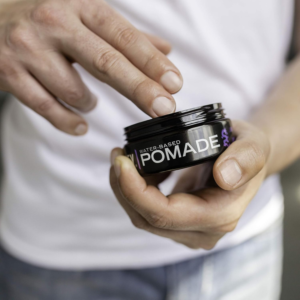 Billy Jealousy Lunatic Fringe Water-Based Pomade For Men, Strong Hold, High Shine, Water Soluble And Vegan Hair Product Ideal For Medium To Long Thick Mane, 3 Oz Billy Jealousy Lunatic Fringe Water-Based Pomade For Men, Strong Hold, High Shine, Water Soluble And Vegan Hair Product Ideal For Medium To Long Thick Mane, 3 Oz