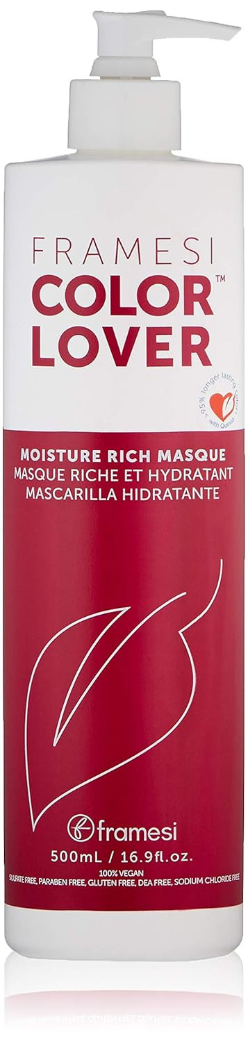 Framesi Color Lover Moisture Rich Masque, Sulfate Free Hair Mask For Color Treated Hair