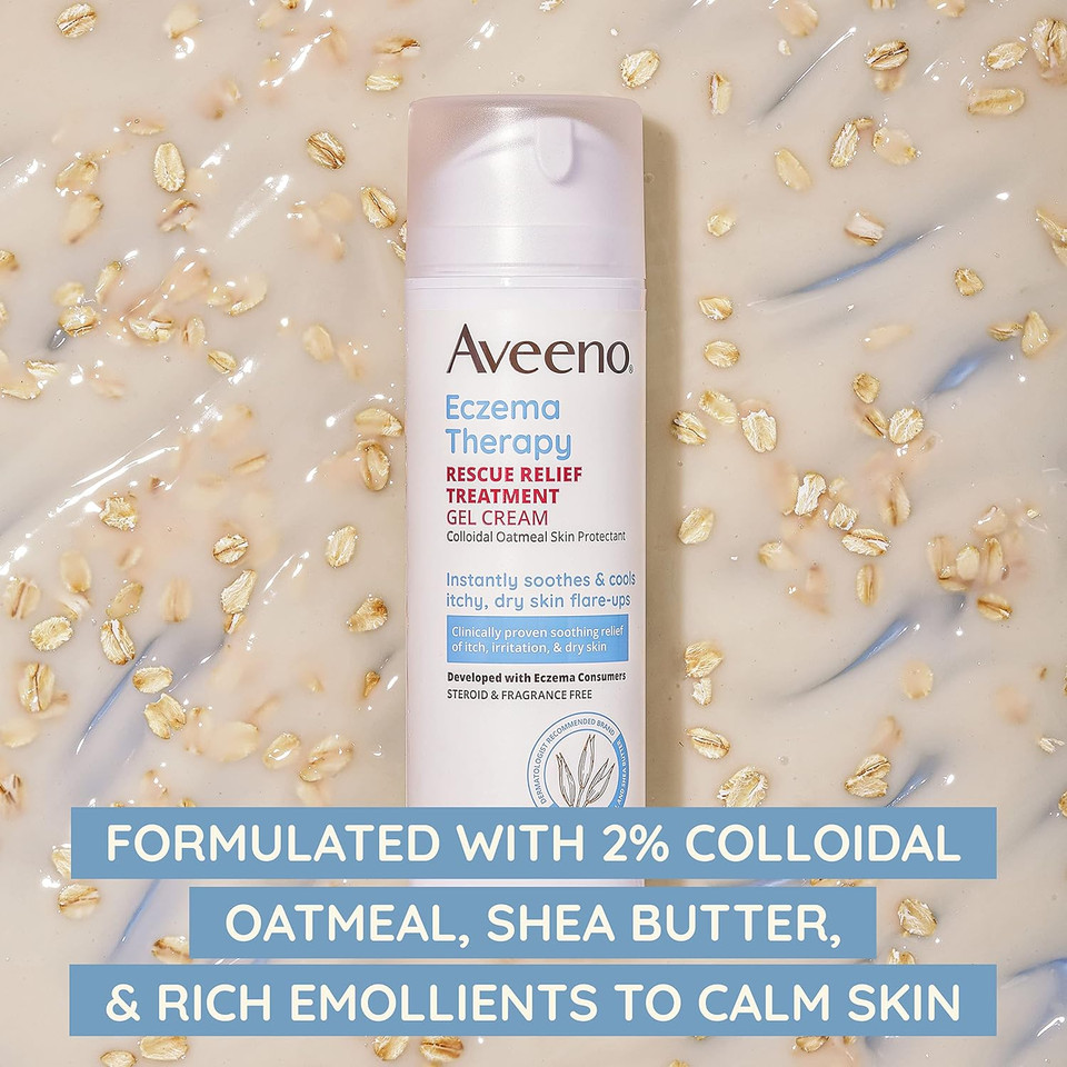 Aveeno Eczema Therapy Rescue Relief Treatment Gel Cream, 5.0 Fl. Oz5 Fl Oz (Pack Of 1)