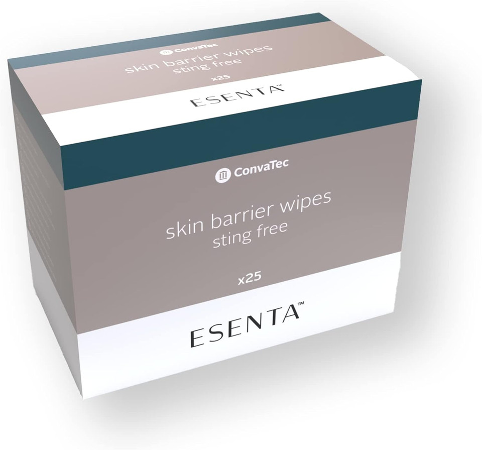 Convatec Esenta Skin Barrier For Protection Around Stomas And Wounds, Silicone Based, Sting And Alcohol Free, 25Ct Box (Pack Of 1)25Ct Box (Pack Of 1)