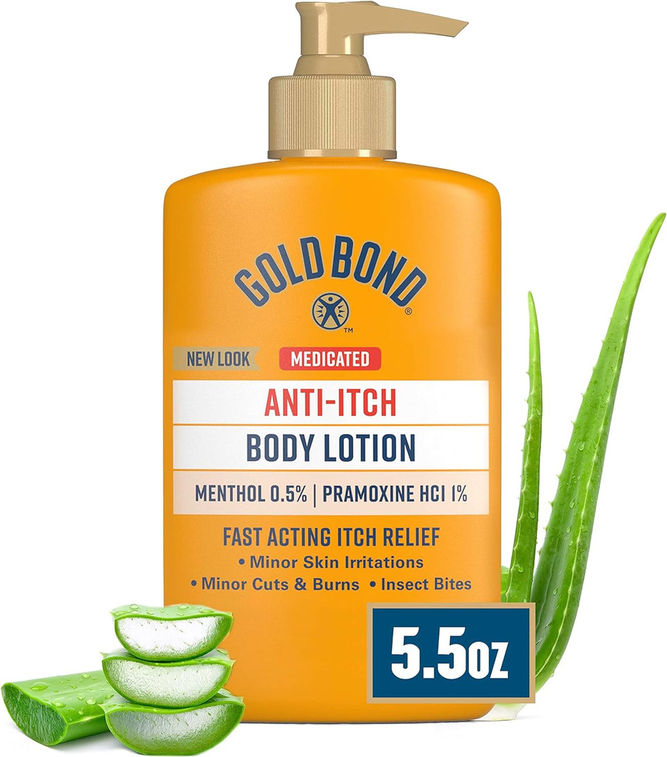 Gold Bond Medicated Anti-Itch Body Lotion, 5.5 Oz. (Pack Of 4), Steroid Free, Fast Acting Itch Relief Gold Bond Medicated Anti-Itch Body Lotion, 5.5 Oz. (Pack Of 4), Steroid Free, Fast Acting Itch Relief