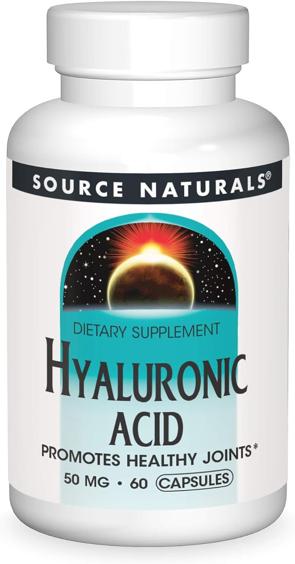 Source Naturals Hyaluronic Acid, Promotes Healthy Joints*, 50Mg - 60 Capsules60 Capsules