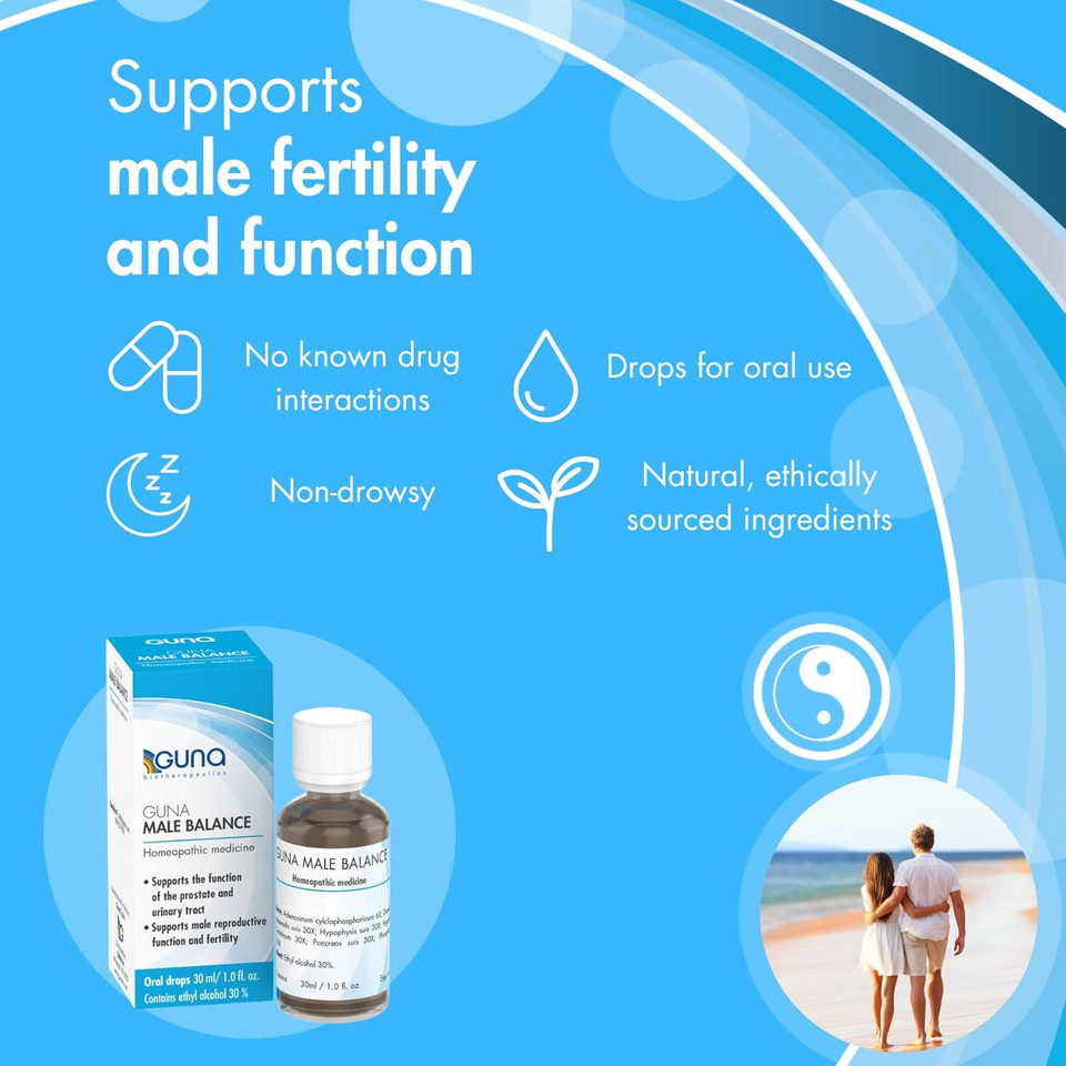 Guna Male Balance Homeopathic Prostate Support, Urinary Tract Support - 1 Ounce
