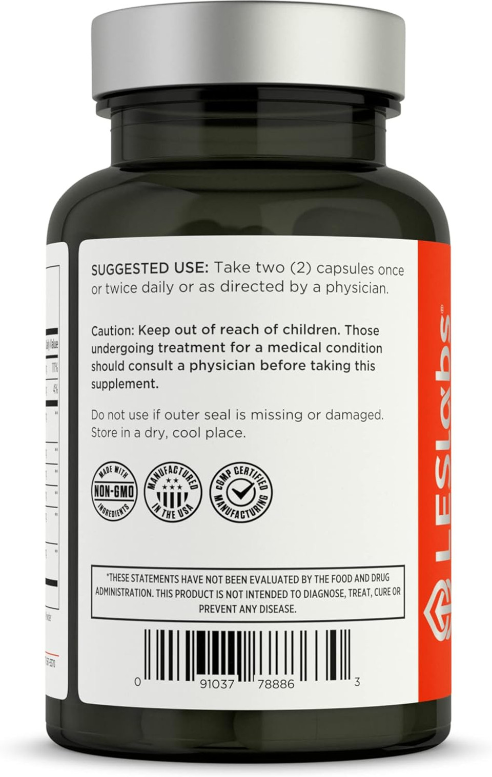 Les Labs Liver Support  Promotes Healthy Liver Function, Glutathione Production & Detoxification  Milk Thistle, Nac, Ala & Dandelion Extracts  Non-Gmo Supplement  90 Capsules