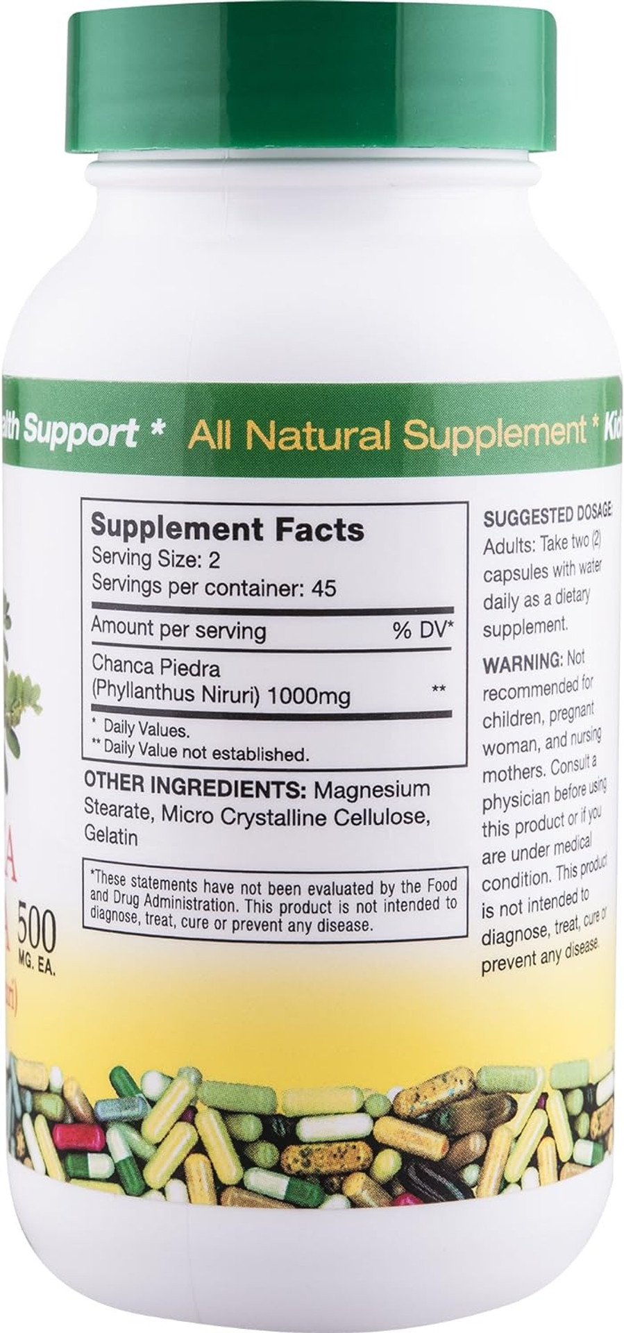 Sanar Naturals Chanca Piedra, 90 Capsules - Stone Breaker Extra Strength - Natural Detox And Stones Dissolver