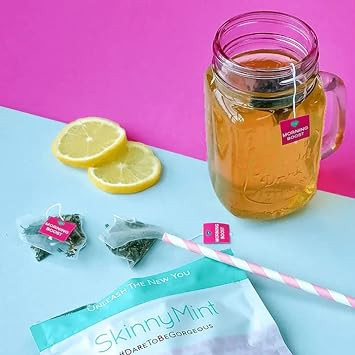 Skinnymint Morning Boost Teatox. All-Natural And Powerful Detox Tea. Boosts Energy And Strengthens Immunity