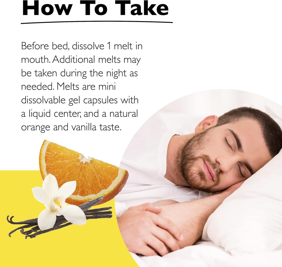 Bach Rescue Sleep Liquid Melts, Natural Orange Vanilla Flavor, Sleep & Stress Relief Aid, Homeopathic Flower Essence, Free Of Melatonin, Gluten & Sugar, Non-Alcohol, Non-Narcotic, 6 Packs, 28 Ct Each