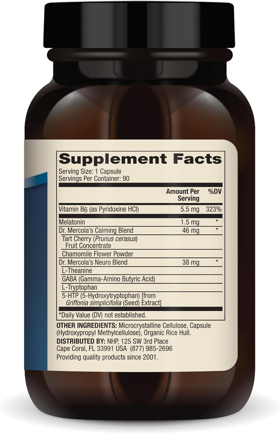 Dr. Mercola Sleep Support, 1.5Mg Melatonin Per Serving, 90 Servings (90 Capsules), Dietary Supplement, Supports Healthy Sleep And Mental Focus, Non-Gmo