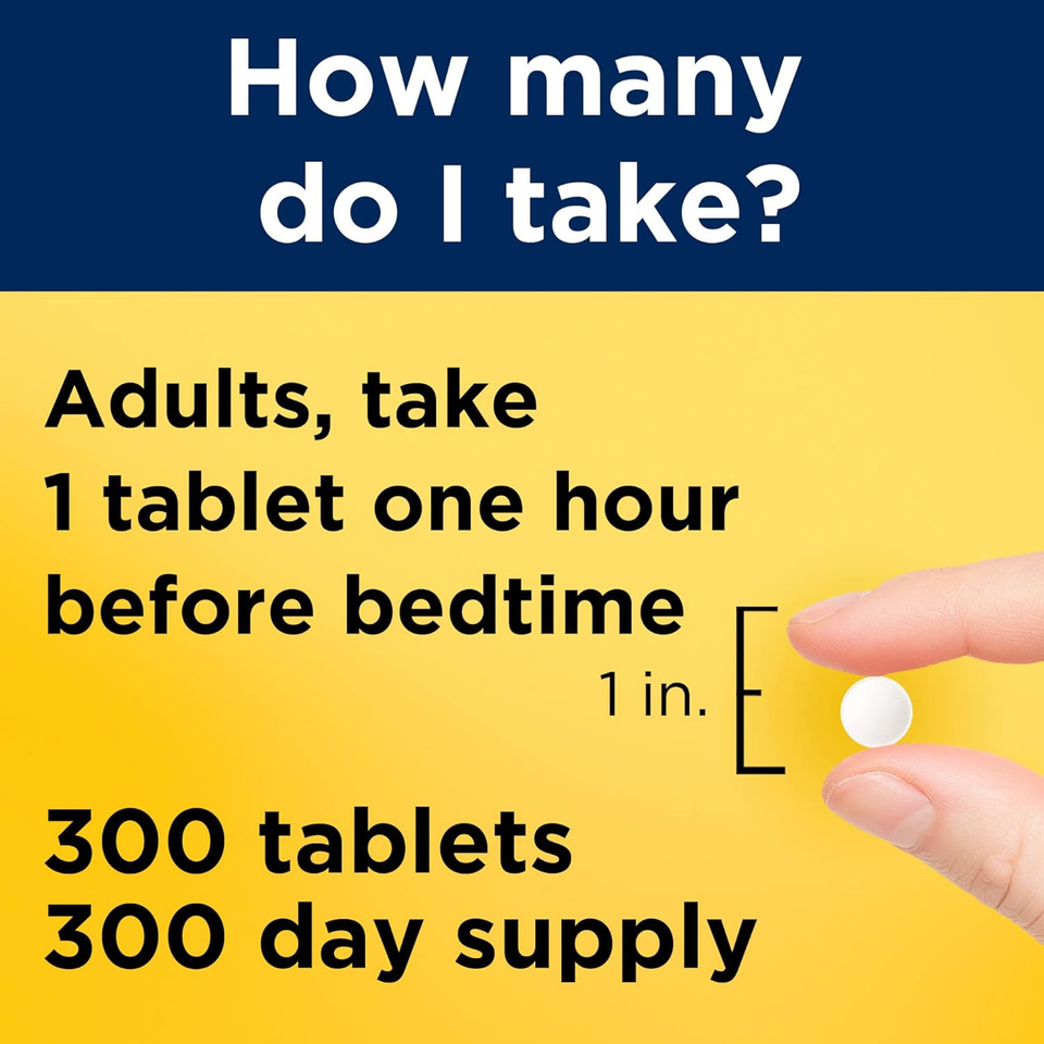 Nature Made Melatonin 5Mg Extra Strength Tablets, 100% Drug Free Sleep Aid For Adults, 300 Tablets, 300 Day Supply300 Count (Pack Of 1)