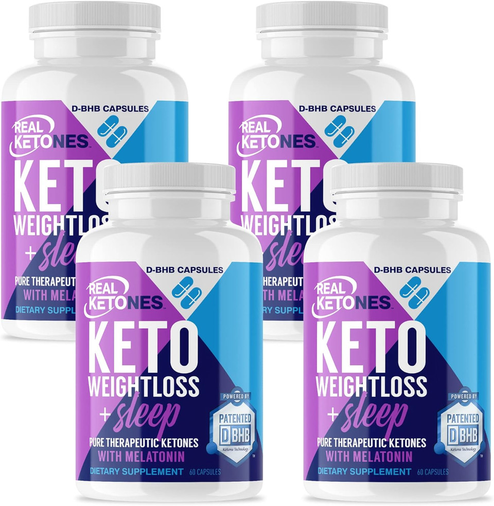 Real Ketones Pm Night Time - Exogenous Keto Bhb Pills With Melatonin For Ketosis At Night, 60 Day Supply, 2,000 Mg Of D-Bhb Per Serving
