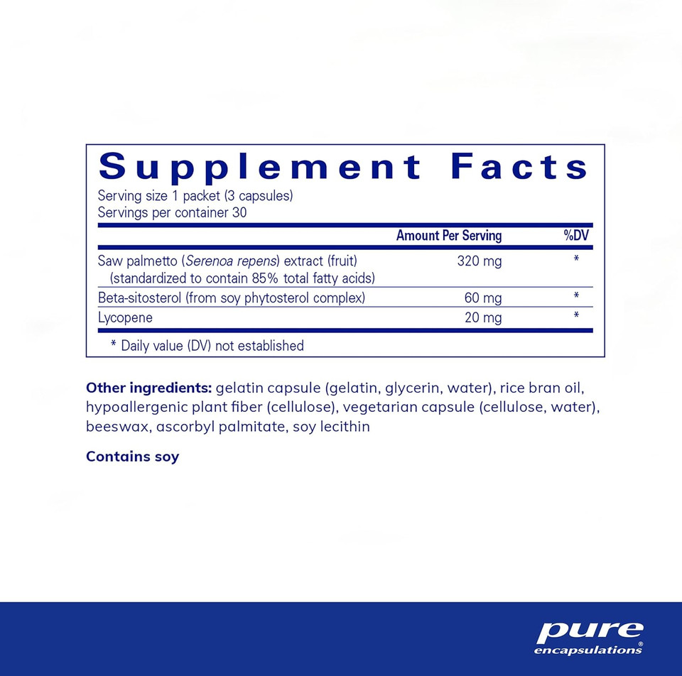 Pure Encapsulations Prostate Health | Daily Pure Pack | 30 Packets