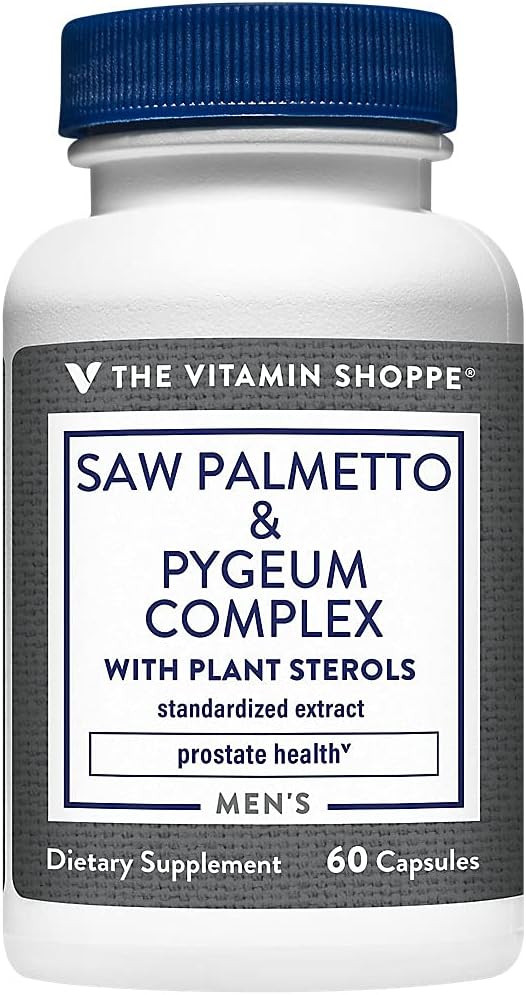 The Vitamin Shoppe Saw Palmetto & Pygeum Complex (60 Capsules)