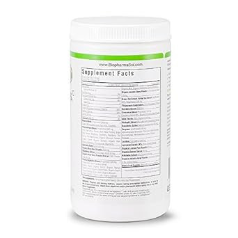 Biopharma Scientific Nanogreens: Greens Superfood Fruit & Vegetable Powder For Digestive Health & Immunity With Spirulina, Chlorella, Kale, Spinach, Plant Based, Strawberry Flavor, 30 Servings