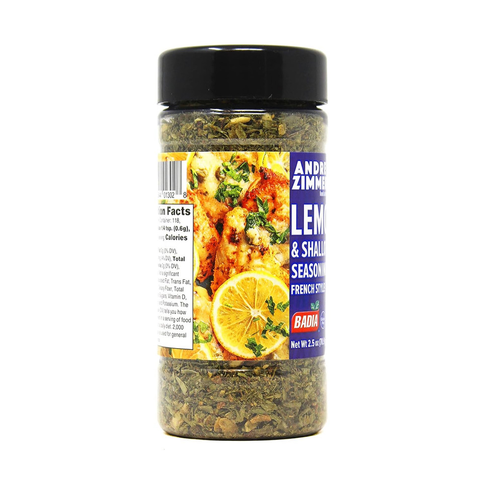 Badia Andrew Zimmern Lemon & Shallots Seasoning French Style (French Kiss), 2.5 Oz (Pack Of 6)