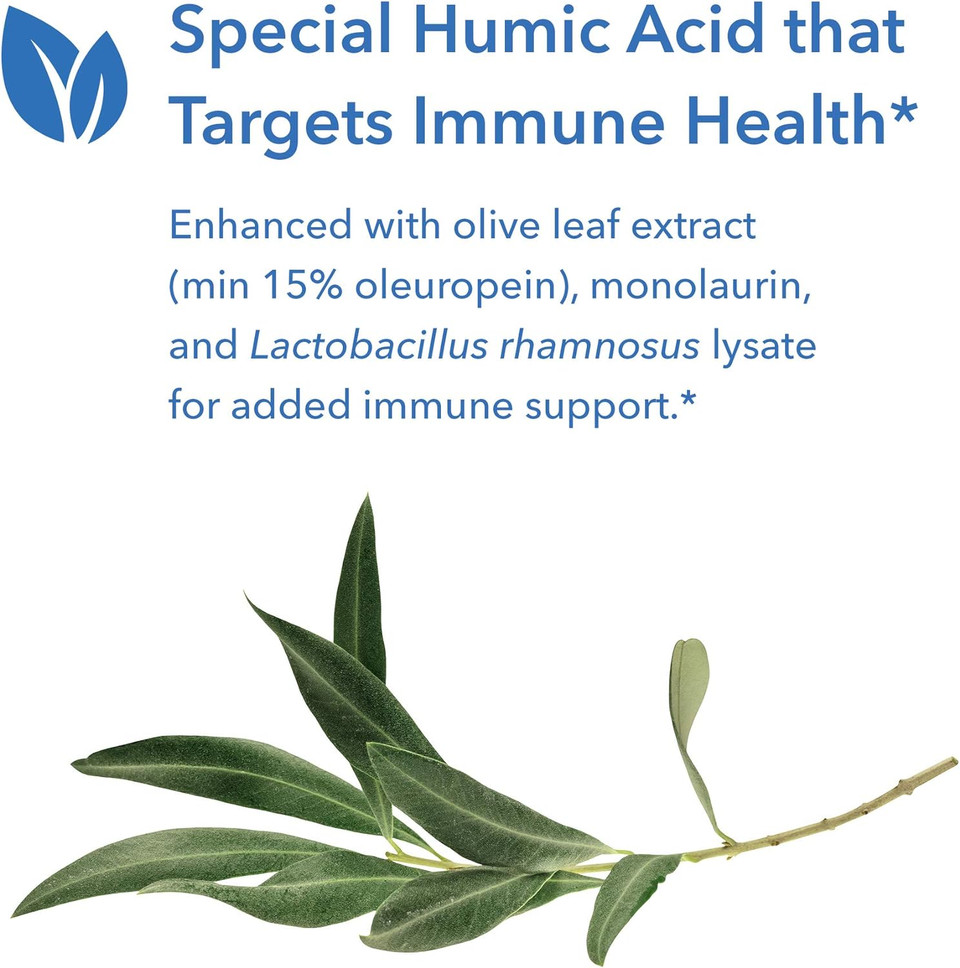 Allergy Research Group - Humic-Monolaurin Complex - With Olive Leaf, Immune Support - 120 Vegetarian Capsules