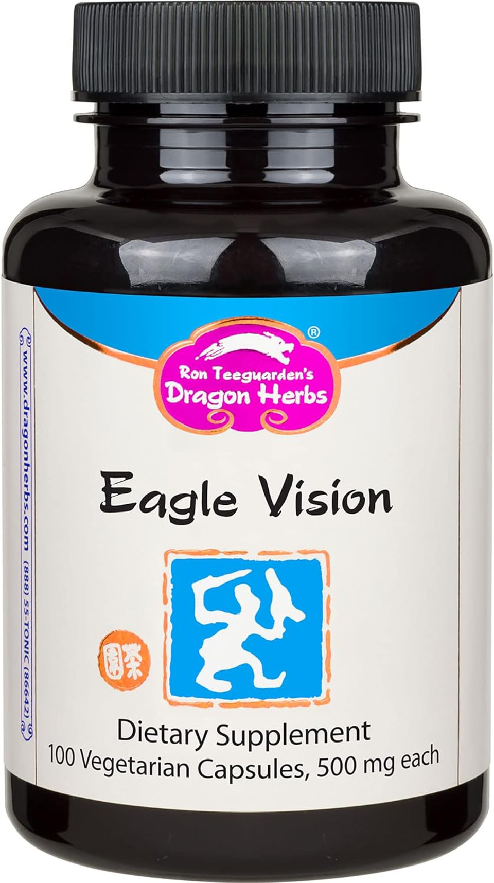 Dragon Herbs - Eagle Vision Capsules - 100 Capsules, 500 Mg Each