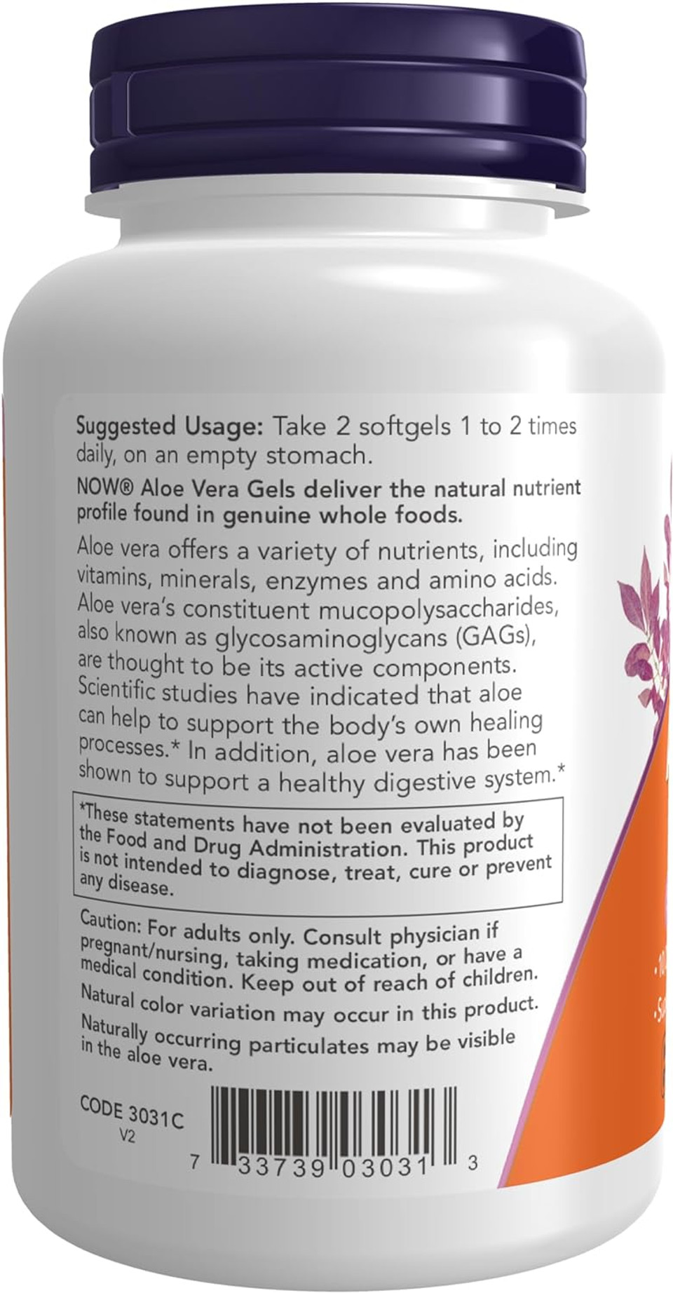 Now Supplements, Aloe Vera (Aloe Barbadensis) 10,000 Mg, Supports Digestive Health*, 250 Softgels