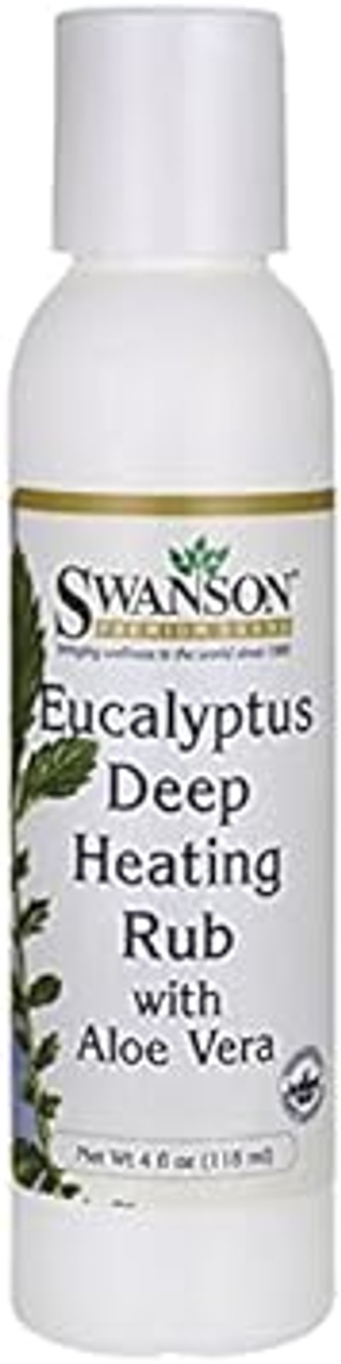 Swanson Eucalyptus Deep Heating Rub W/Aloe Vera 4 Fl Ounce (118 Ml) Gel