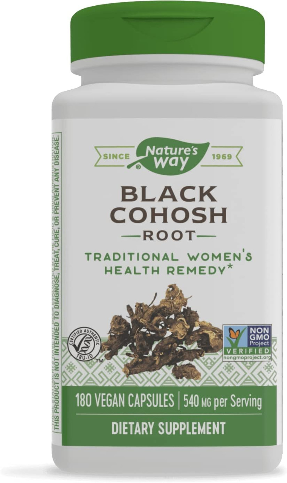 Nature'S Way Black Cohosh Root, Traditional Support For Women'S Health*, 540 Mg, 180 Vegan Capsules