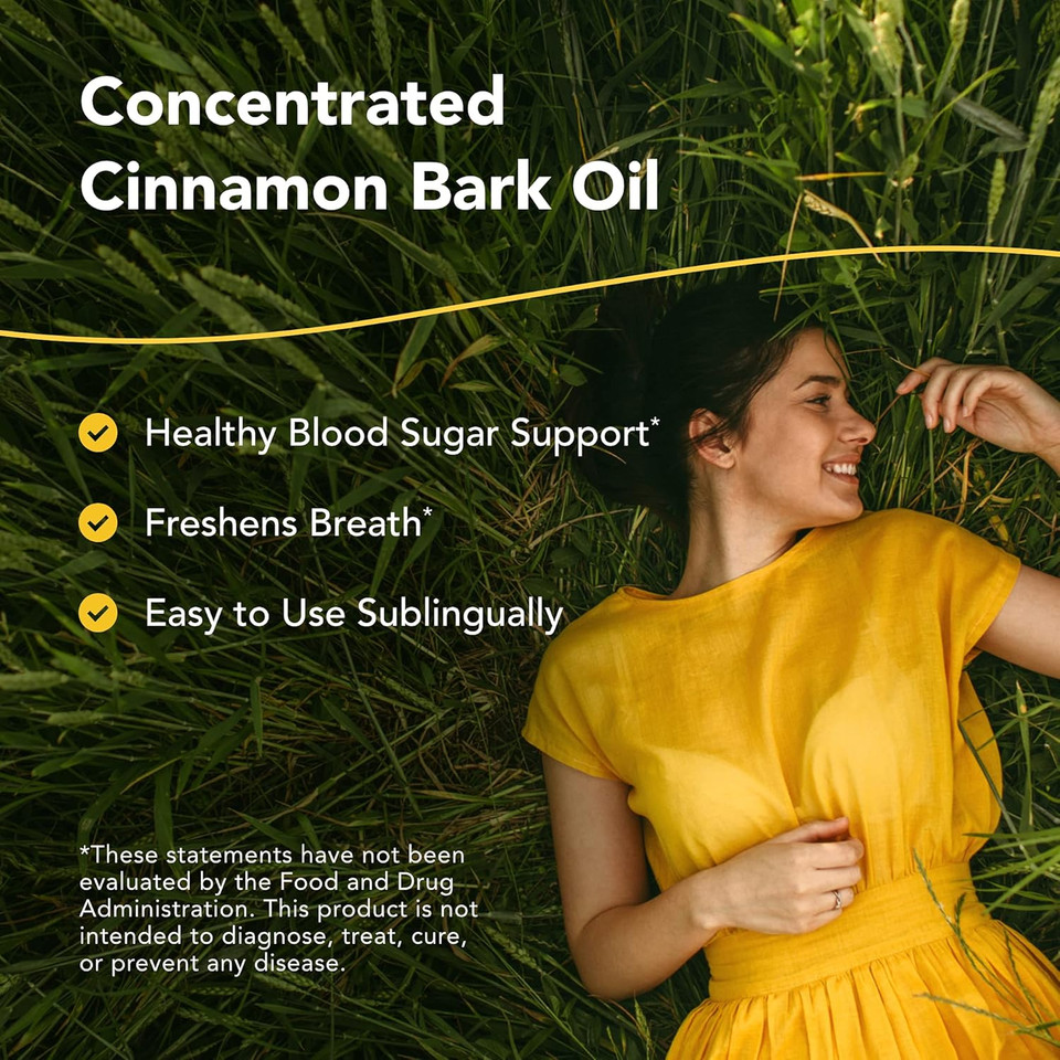 North American Herb & Spice Cinnamol - 1 Fl Oz. - Cinnamon Bark Oil - Freshens Breath - Kosher - 286 Servings