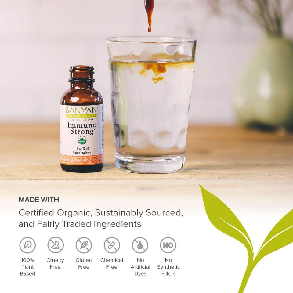 Banyan Botanicals Immuneã¢Â Strong Liquid Extract - Supports A Healthy Immune System* - Sustainably Sourced, Certified Organic, Fairly Traded