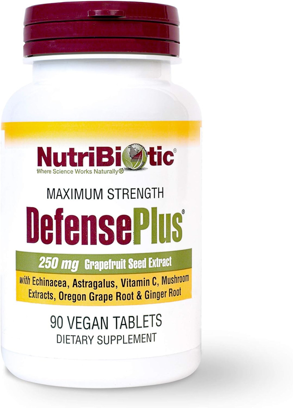 Nutribiotic Defenseplus Tablets, 250 Mg, 90 Count