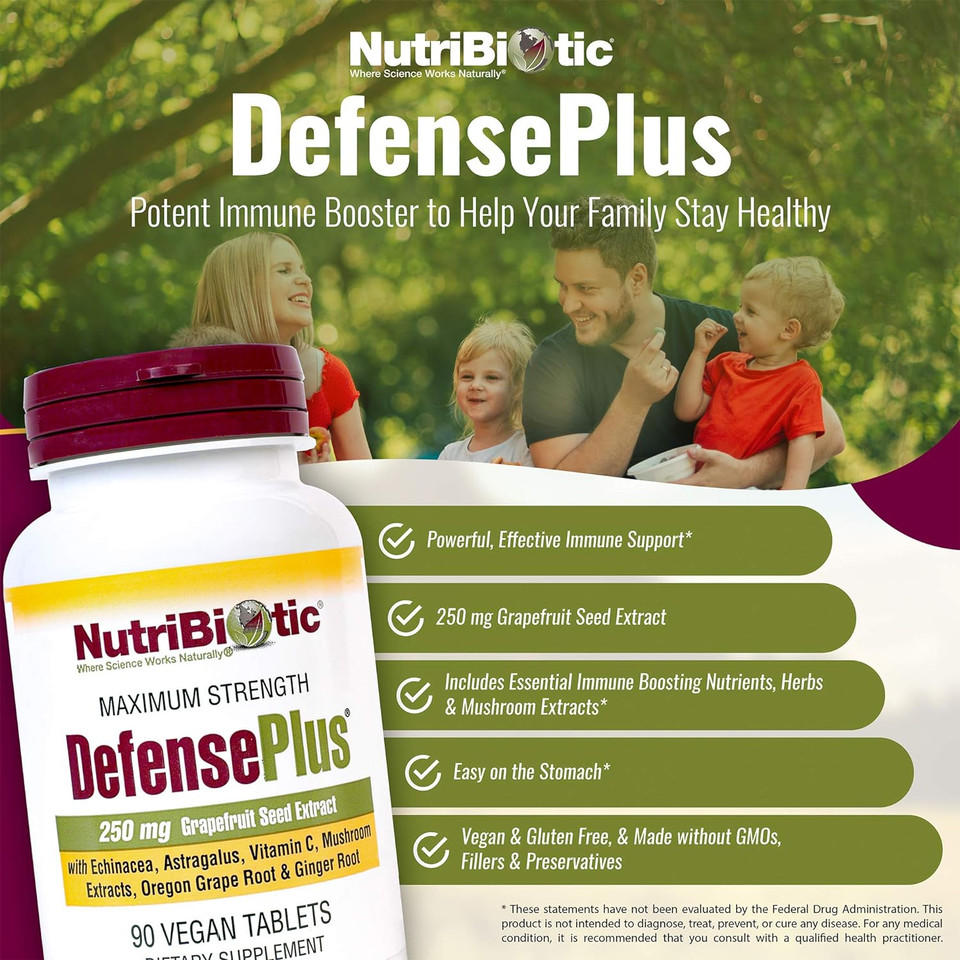Nutribiotic Defenseplus Tablets, 250 Mg, 90 Count