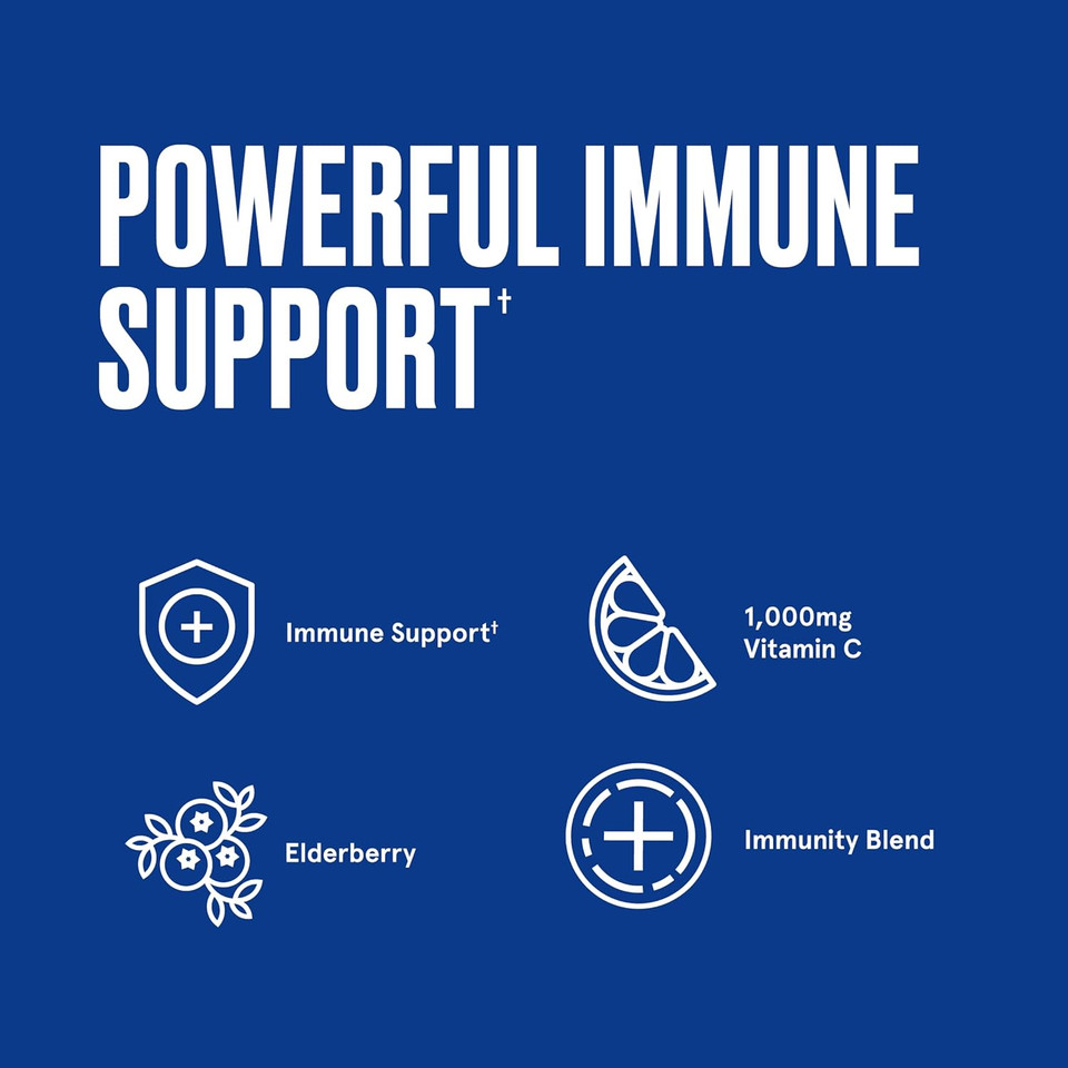Bulletproof Immune Complex, 90 Capsules, Powerful 1000Mg Vitamin C, 570Mg Herbal Blend, 450Mg Elderberry, Antioxidant Supplement