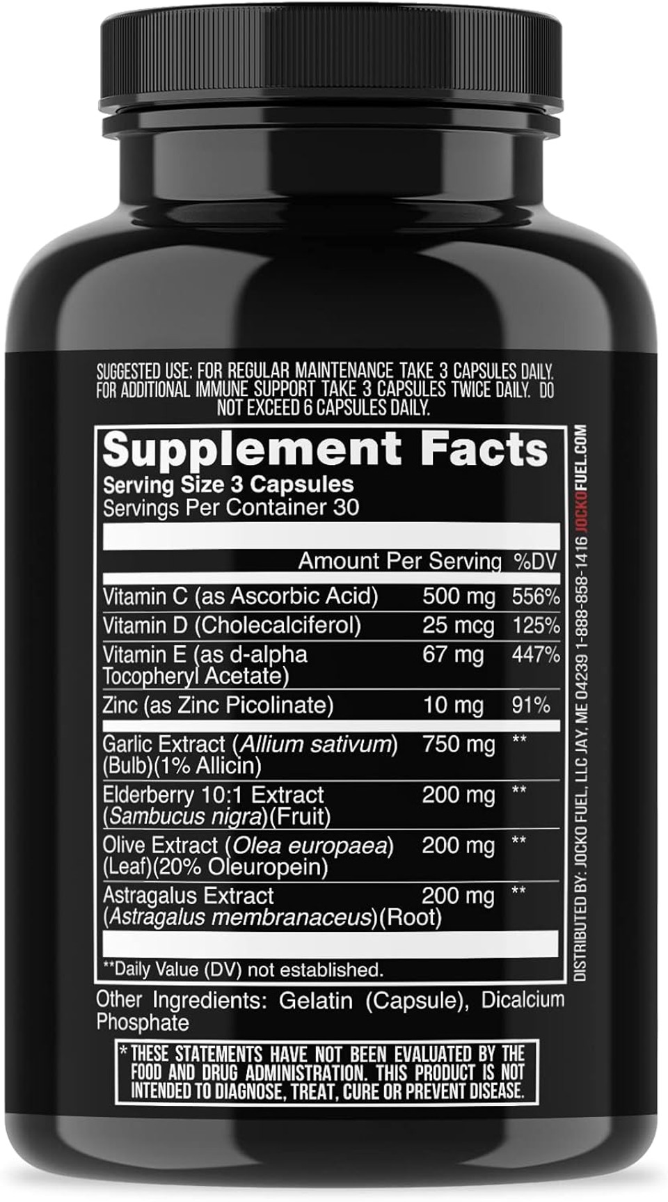 Jocko Fuel Immune Support Supplement - Elderberry With Zinc & Vitamin C For Adults - Immune Defense With Vitamin C, D3, Superfoods, Herbs, & Minerals (90 Capsules) Jocko Fuel Immune Support Supplement - Elderberry With Zinc & Vitamin C For Adults - Immune Defense With Vitamin C, D3, Superfoods, Herbs, & Minerals (90 Capsules)