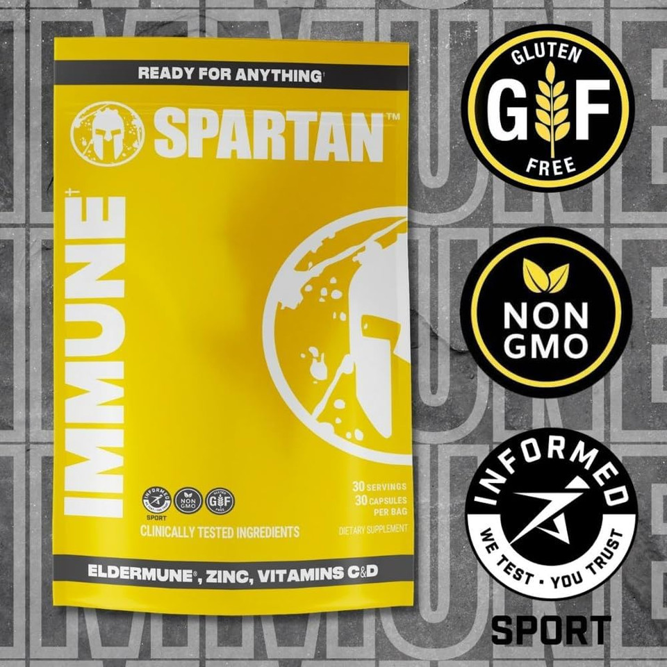 Spartan Race Immune, Body Armour For The True Warrior, Scientifically Validated, Supports Healthy Immune System And Immune Response, 60 Count
