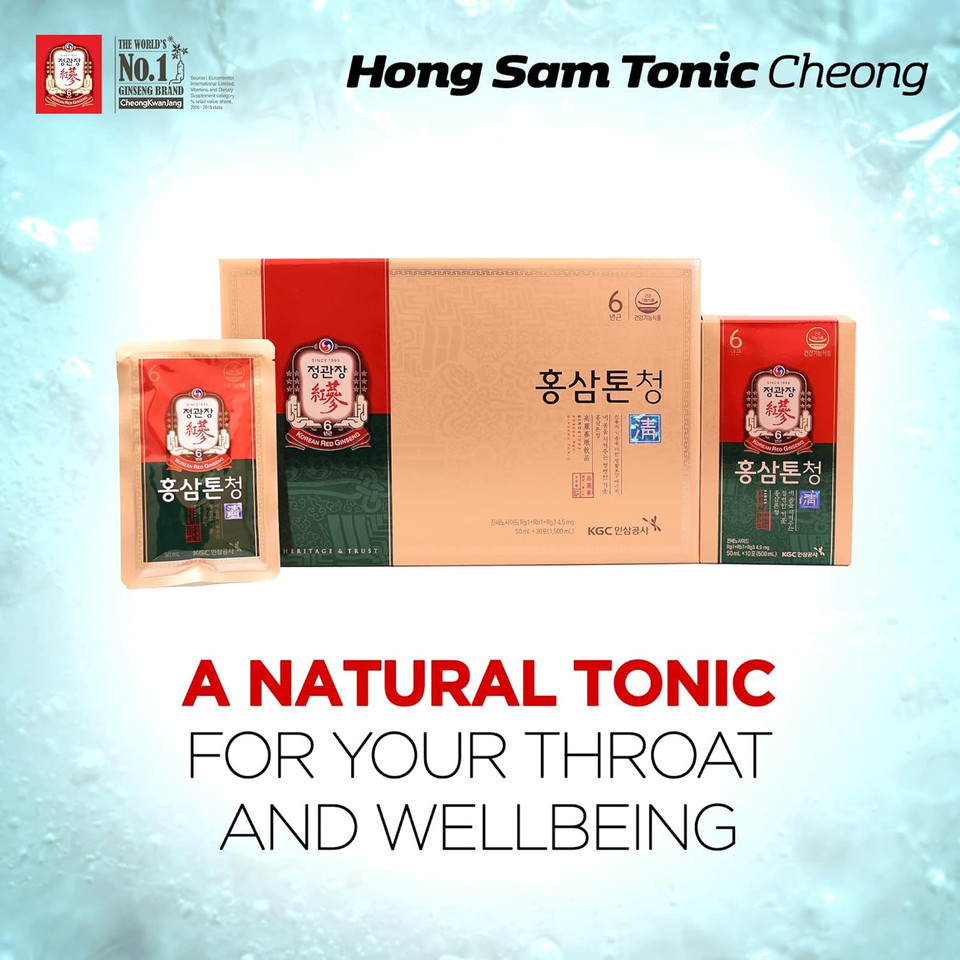 Hongsam Tonic Cheong - Korean Red Ginseng Bellflower Root Tonic With Throat Support
