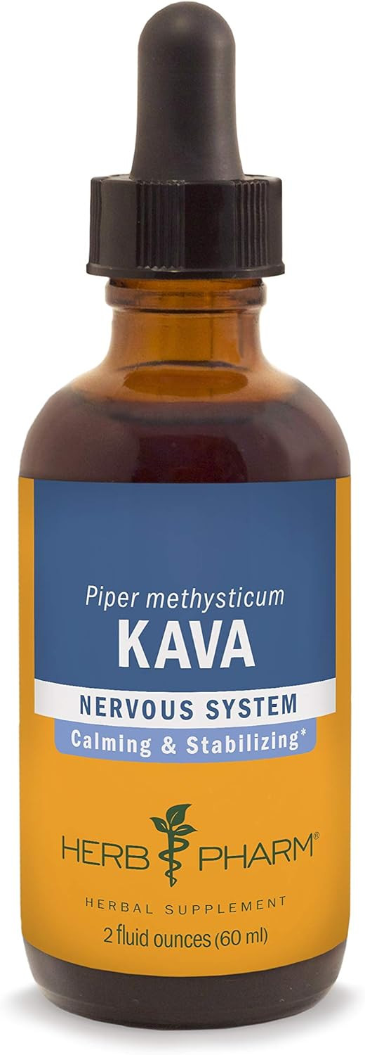 Herb Pharm Kava Root Liquid Extract To Reduce Stress And Promote Relaxation - 2 Ounce