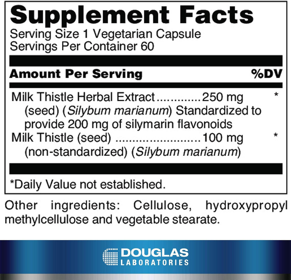 Douglas Laboratories Milk Thistle Max-V | Standardized Herbal Extract for Liver Support | 60 Capsules