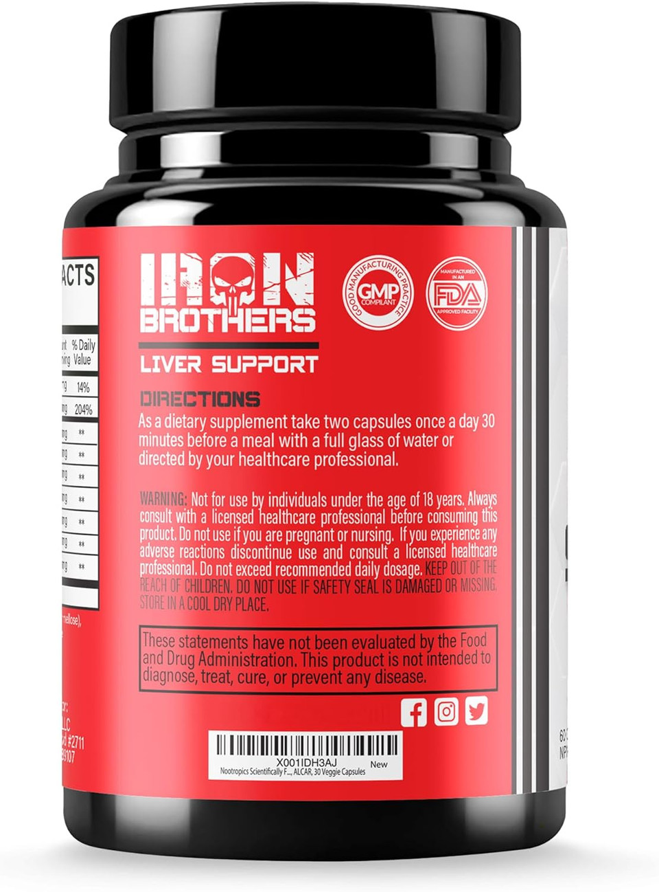 Iron Brothers Supplements Liver Cleanse Detox Supplement With Dandelion Root, Milk Thistle & Zinc For Healthy Liver Function & Liver Support For Men & Woman
