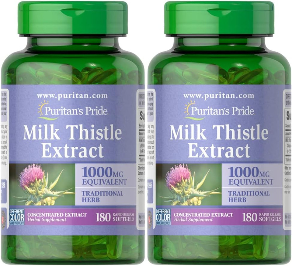 Puritan'S Pride Milk Thistle , 180 Count (Pack Of 2)