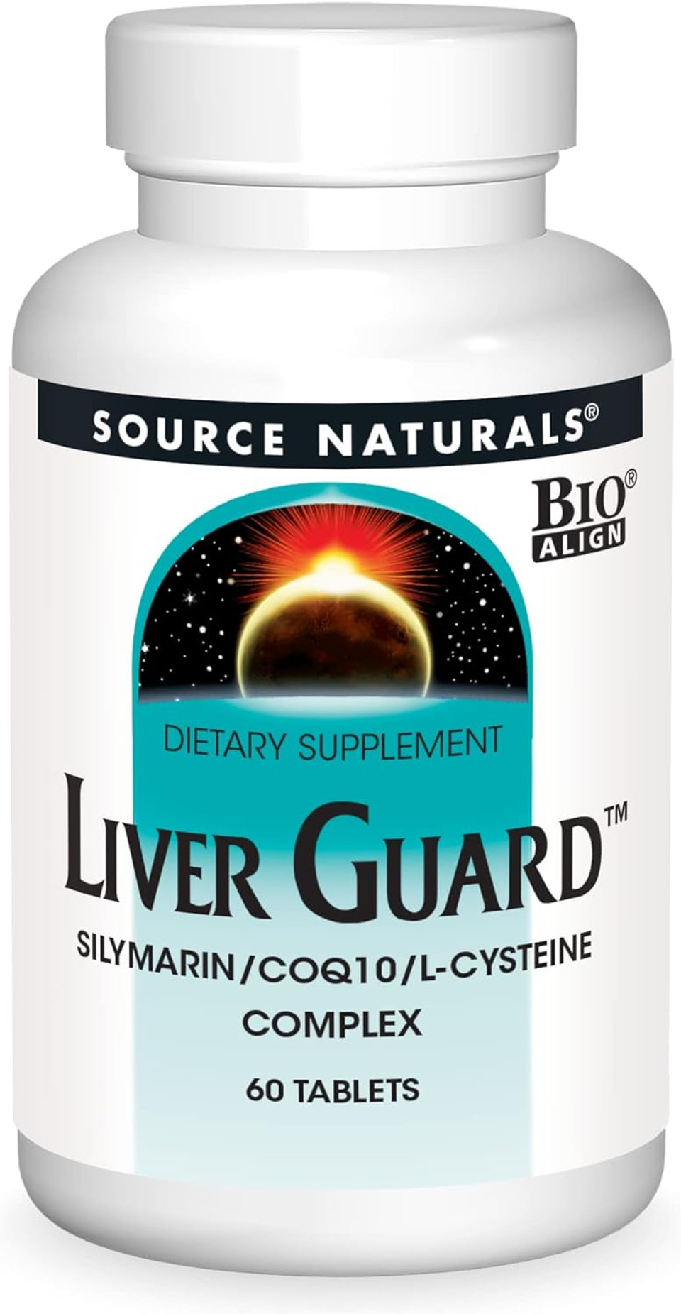 Source Naturals Liver Guard - Silymarin, Coq10, L-Cystine Complex, Supports Healthy Liver Function* - 60 Tablets